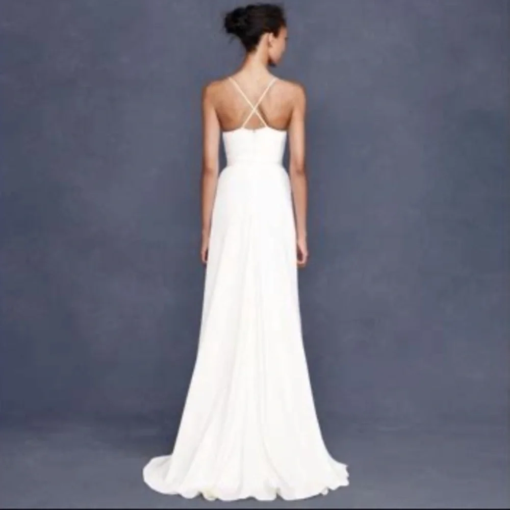 NWT J.Crew Grecian Goddess/86454 HO 07 silk wedging gown size 12